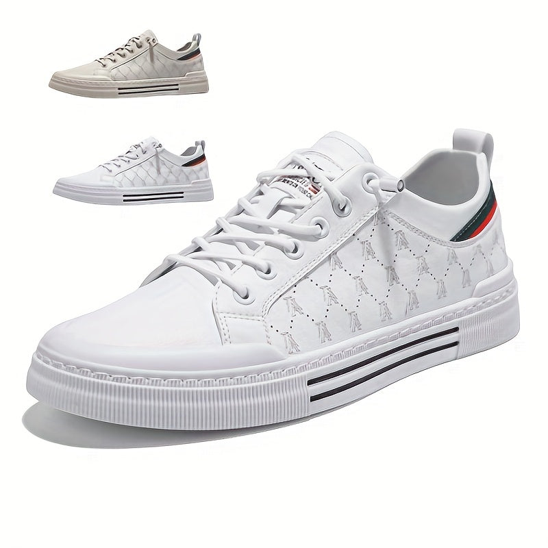 Trendy Solid Skate Shoes, Comfy Casual Outdoor Sneakers