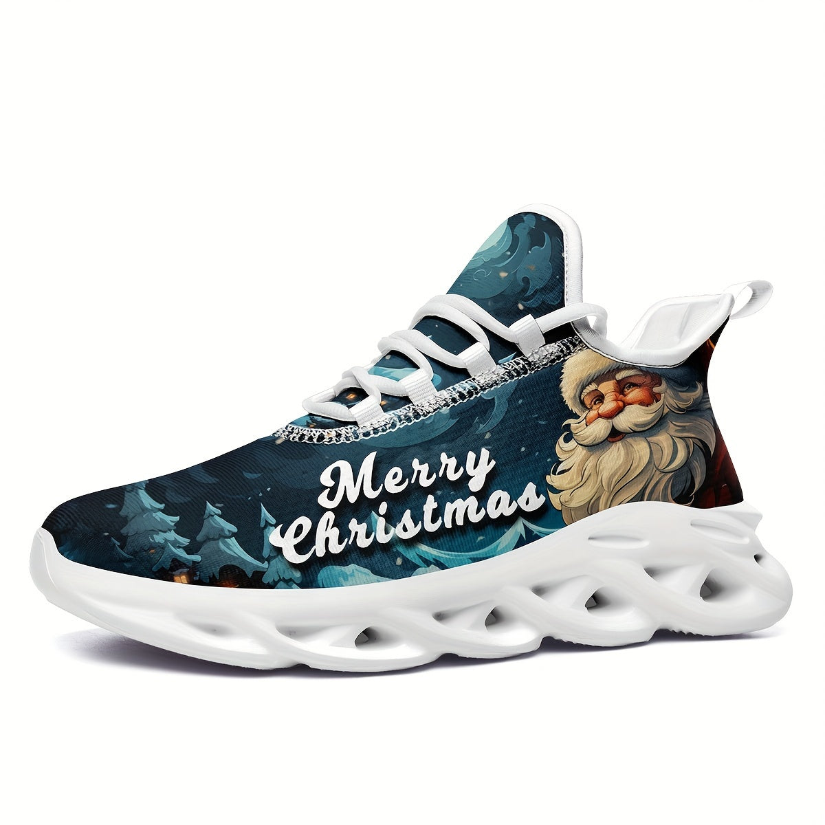 Christmas Style Breathable Blade Type Running Shoes